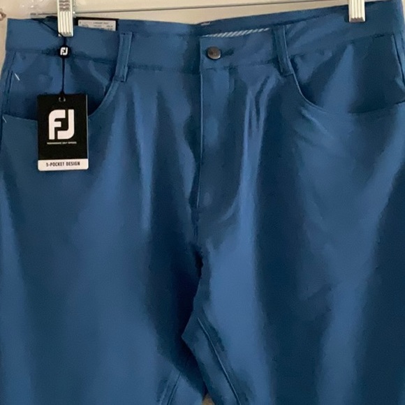 FOOTJOY GOLF 5 POCKET PERFORMANCE STRETCH CHINO PANTS TWILIGHT BLUE 35x34 NWT